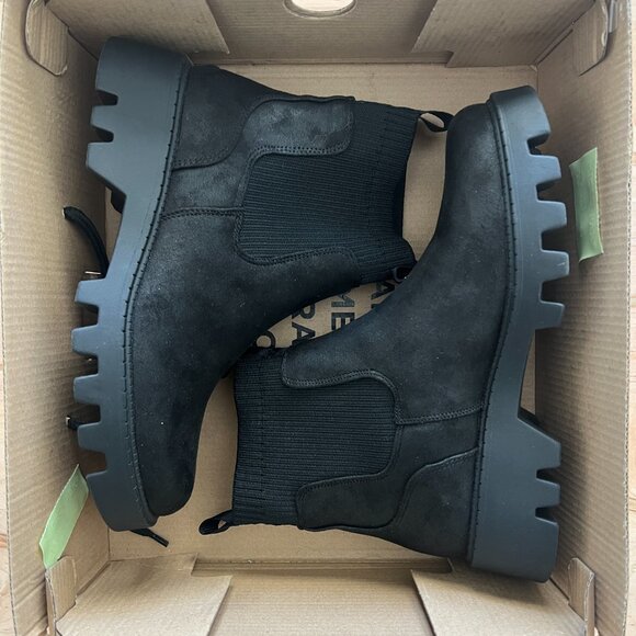 Bull Boxer Chelsea Boot - Black Faux Leather - Womens Size 6 - NEW - Picture 5 of 13